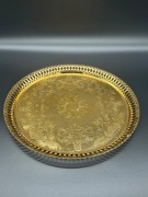 Scandia Guld patera 24 karatowe złoto taca vintage Szwecja