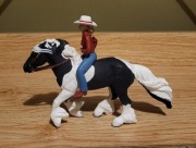 Safari Ltd koń tinker plus Audrey amazonka na koniu figurka model z 2010 r.