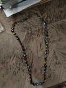 Piękny ceramiczny naszyjnik ręcznie malowane