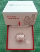 100 zł kula - 100 rocznica odzyskania przez Polskę nieodległości
