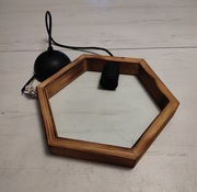 Lampa wisząca drewniana 