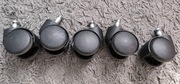 Kółka plastikowe do fotela obrotowego (fi 11mm)