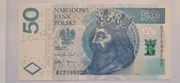 50 zlotych 2017 UNC ,ciekawy numer serii.