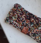 Opaska JAŚMIN L - 100% merino melanż 