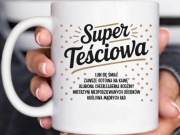 Smieszny prezent dla tesciowej kubek pomysl na prezent super tesciowa