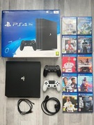 PS4 PRO 1TB | 2 PADY |  ZESTAW 10 GIER | BOX | KOMPLET SONY PLAYSTATION
