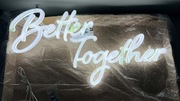 Duży Napis LED Better Togheter