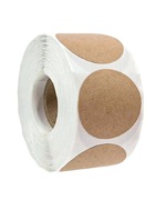 Naklejki z papieru pakowego 100 sztuk 2,5 cm