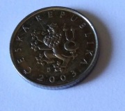moneta 1 korona czeska 2003 obiegowa