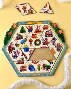 Drewniane puzzle „Świąteczna łamigłówka”