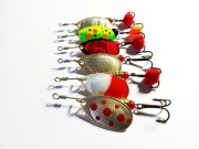 Obrotówki Ubik błystki obrotowe 3/8g zestaw szczupak okoń