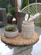 Lampion - świecznik makrama