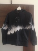 Nowa czarna bluza z kapturem z wilkiem marki Zo-Han rozmiar XXS 