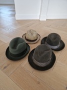 Stare kapelusze PRL SKOCZÓW 4SZT.