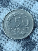 Moneta 50 groszy z 1992 roku