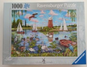 Puzzle Ravensburger Life along the broats 1000 elementów kompletne 