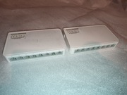 2x Switch przełącznik prędkość do 100Mbit 8 portów