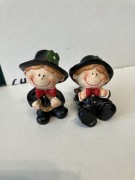 Figurki Na Szczęście - kominiarz podkowa koniczyna