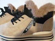 Cieple damskie buty Evolutions za kostkę / trakersy 41r.