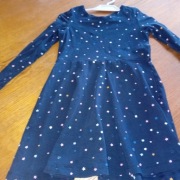 sukienka -ciemny granat rozmiar -110cm 