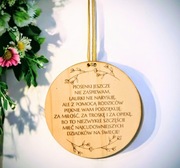 Zawieszka. Dzień babci i dziadka.Z imionami Pamiątka.Prezent.sklejka.Śr15cm