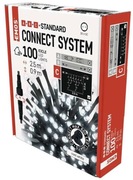 Sople łączone Standard sople 100 LED 2,5 m zimna biel, IP44 Symbol D1CC01 