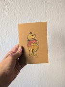 Kartka na życzenia urodzinowe Kubuś Puchatek miód miodek 