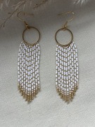 Kolczyki z japońskich koralików.