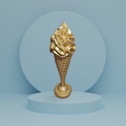 Figura Dekoracja Lód Włoski Duży