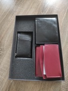 Portfel skóra zestaw damski męski i etui nowe 