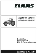 Katalog Części Zamiennych do Claas Celtis 426/436/446/456 Ra RC RX 