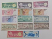 Antyle Holenderskie zestaw 14 sztuk banknotów