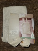 Tchibo saszetka do paska ochroną RFID 2 szt komplet beżowy unisex