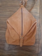 Plecak damski skóra naturalna brązowa