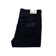 Spodnie męskie sztruksy Wrangler Texas Slim 822 Dark Navy W32 L32