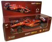 BBURAGO Model Ferrari SF-24 1:41 Bluetooth Formuła 1 Leclerc Grand Prix