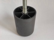 Nóżki meblowe plastykowe okrągłe średnica 4 cm, wysokość 10 cm do kanapy