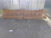 Płot przęsło dębowy dębowe dąb 3,7m 370cm