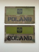 Naszywka wojskowa flaga Poland morale patch multicam combat id