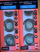 12/230 Oprawa halogen aluminiowa 3 sztuki zestaw 