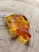 Naszyjnik z Bursztynem Bałtyckim 6g | Unikatowa Bryłka | Stal Chirurgiczna