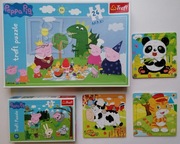 Zestaw PUZZLE TREFL Świnka Peppa (Leśna wyprawa + Uczta Świnki Peppa) MAXI