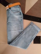 Spodnie Damskie Jeansy M Sara Z Paskiem (rozm. XS-XL)