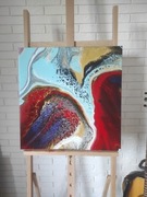 Obraz "Oddech" Abstrakcja Pouring