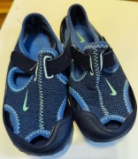 Nike Sunray Protect – sandałki dziecięce, granatowo-niebieskie (14 cm)