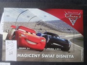 4758-4759 Blok 303 czysty** Magiczny Świat Disneya, Auta