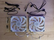 WENTYLATORY PHANTEKS M25 PWM ARGB 140MM BIAŁE 2 SZTUKI 