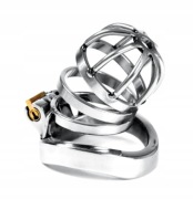 Stalowy pas cnoty Chastity Cage klatka oring 45mm