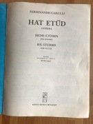 Nuty na gitarę klasyczną Ferdinando Carulli 6 etiud wyd. 1980 oryginał