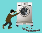 Regulowana podstawa pod pralkę/lodówkę z kółkami i nóżkami (300kg)